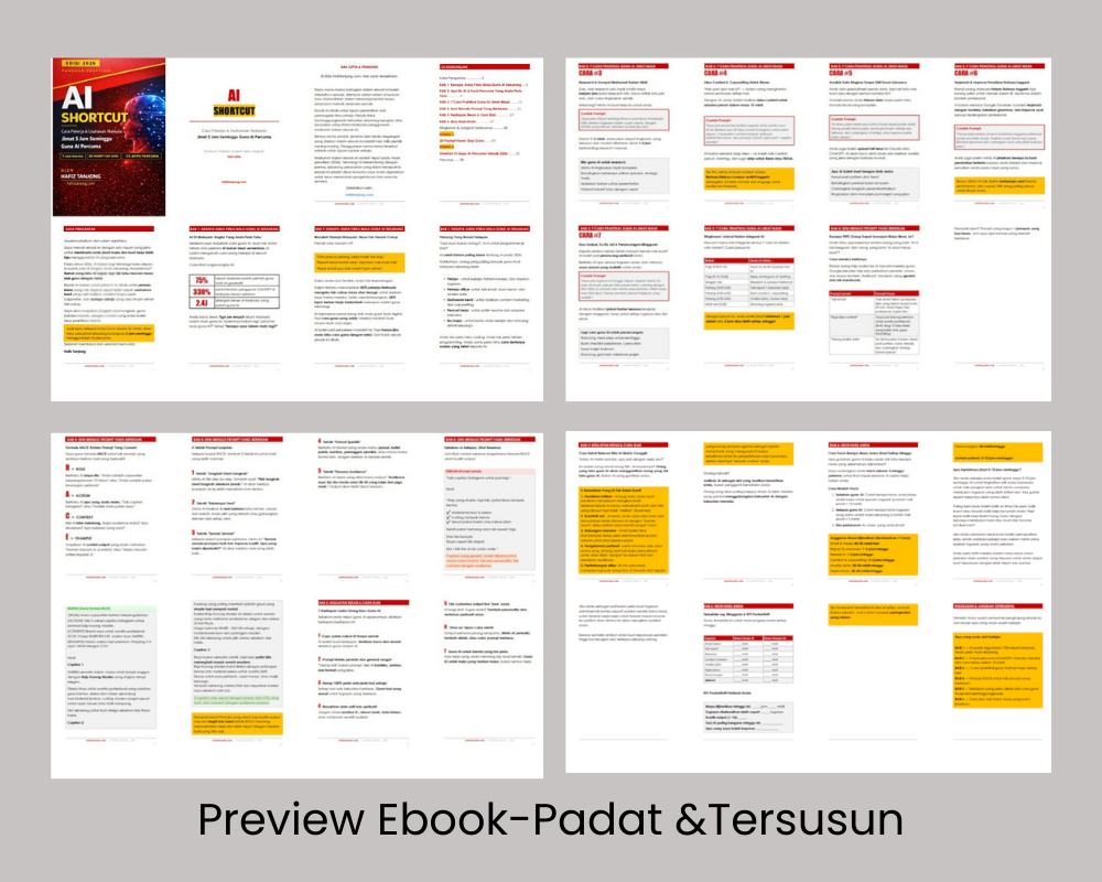 Preview Halaman Ebook AI Shortcut — Padat & Tersusun